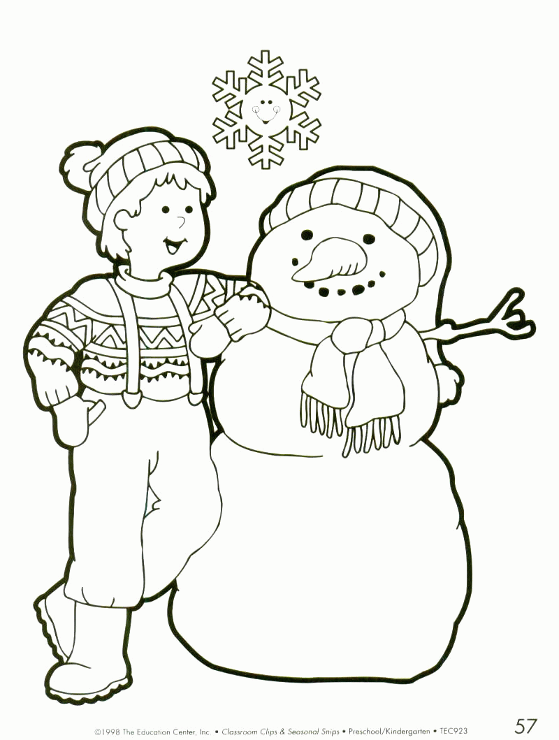 Bałwany kolorowanki